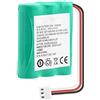 PUPLUM Pacco Batteria 3.6v 2100mah Hgb 2a 10x3 Nimh, Ricaricabile Per Telefono Telefono Fisso Router Wireless Telefono Fisso,1Pieces
