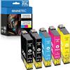 Tito-Express EcoSerie Ninetec 503 XL Multipack Cartucce d'inchiostro 503 di ricambio compatibili per Epson 503XL Expression Home XP-5200 XP-5205 per Workforce WF-2960DWF WF-2965DWF 5 Pack