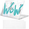 FINTIE Cover Compatibile con MacBook Neo 13 Pollici A3404 (A18 Pro Chip, 2026) - Ultra Sottile Trasparente Custodia Rigida Protettivo Guscio Rigido Case + Copritastiera, WOW