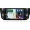 FAJSE Autoradio Android 6,2 per Fiat Linea & Punto Evo (2010-2017) - CarPlay cablato & Android Mirror Link, Navigazione GPS, Bluetooth, WiFi, Radio FM, Controllo al volante, 2GB RAM + 16GB ROM