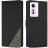 SONWO Cover per Oppo Reno11 F 5G, Flip Custodia in PU Pelle, Cover a Libro Portafoglio con Slot per Schede e Supporto Stand per Oppo Reno11 F 5G, Nero