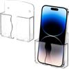 Ymapinc 2 supporti per telefono da parete trasparenti da parete per letto supporto da parete autoadesivo per telefono cellulare con foro di ricarica per la maggior parte dei telefoni cellulari,
