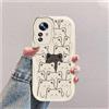 hdqICase Compatibile con Xiaomi Redmi Note 12S 4G Bianco Cover | Gatto Custodia Onda Silicone Morbido