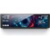 Dpofirs Pannello Display Temperatura PC FHD da 9,2 Pollici, Schermo Secondario del Computer con Temi Video Dinamici e Configurazione a Cavo Singolo per Monitoraggio GPU CPU e (BLACK)