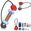 Kiorafoto Tester per batteria Controllo batteria Multi Purpose Piccola Batteria Checker Dimensioni per AA AAA C D 1.5V/3V Batterie a bottone