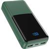 Coblob Power Bank 27000mah, Caricatore Portatile Usb C Powerbank Ricarica Rapida PD30W QC4.0, Batteria Esterna per Cellulare 2 Ingresso & 3 Uscita Compatibile con Smartphone Cuffie, Ecc.(Verde Scuro)