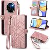 MOJIA Cover per Blackview Shark 6 5G, [Anti Caduta Anti Graffio] Custodia Flip Wallet in Pelle di Alta Qualità con Porta Carte e Supporto. Rosa