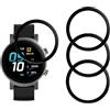 YIFNTANG [4 Pezzi Pellicola Protettiva per Ticwatch E3 Smartwatch, Anti Graffio,Copertura Completa (3D Curva),HD Protezione Schermo Compatibile con Ticwatch E3