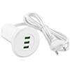 Kinberry Hub da tavolo USB, presa USB da incasso con 4 connettori da tavolo, adattatore per notebook, laptop, cellulare