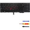 LIAN MO Tastiera di ricambio senza retroilluminazione compatibile con Lenovo ThinkPad E540 E531 T550 T540 T540P T560 W540 W541 W550 W550S L540 L560 P50S L570 (US)