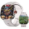 LOKMAT Smart Watch Android con scheda SIM 4G, 2,16 pollici AMOLED grande schermo 3 GB + 32 GB Smartwatch per uomo donna con fotocamera rotante WiFi GPS, orologio fitness tracker 1150 mAh (oro)