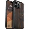 Carveit Custodia Compatibile con MagSafe per iPhone 15 Pro Max Case, Legno Cover avec Magnetico per Apple 15 Pro Max Custodia Paraurti Robusto TPU (Legno nero-Naturale)