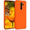 kwmobile Custodia Compatibile con Xiaomi Redmi Note 8 Pro Cover - Back Case per Smartphone in Silicone TPU - Protezione Gommata - arancione fluorescente