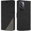 SONWO Cover per Oppo Reno12 PRO 5G, Flip Custodia in PU Pelle, Cover a Libro Portafoglio con Slot per Schede e Supporto Stand per Oppo Reno12 PRO 5G, Nero