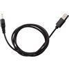 P Prettyia Cavo di alimentazione USB 2.0 A maschio a DC 4,0 x 1,7 mm, 5 Volt CC, jack a barilotto per USB a CC, 4,0 x 1,7 mm, nero (DC 4,0 mm x 1,7 mm)