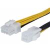 Aukson K30 15 cm scheda madre adattatore di alimentazione 4 Pin ATX a 8 Pin, EATX/EPS P4 zu P8
