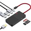 ANYPLUS Adattatore multiporta USB C Hub, docking station portatile 7 in 1 USB C con 4K HDMI, 3 porte USB 3.0, TF/SD, caricabatterie PD 100W-Plug and Play per MacBook Pro Air HP XPS Steam Deck Dell
