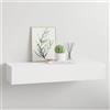 Generico Scaffale con Cassetti da Parete Bianco 60x23,5x10 cm in MDF,Bianco,5kg,330255