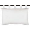 Caritex Cuscino Testata Letto Con Passanti a Strappo, Cuscino Testiera Letto Imbottito con Morbido Cotone 100%, Montaggio Rapido e Stabile 45x70 cm Modello Oxford K291 (Ecru)