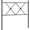 vidaXL Testiera di Ricambio in Metallo Nero 90 cm