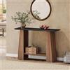 Tribesigns Tavolo per console da 47,24 per entryway, Mid-Century Modern 2 animali Narrow Wooden Divano Table Behind Couch with Storage Shelf for Living Room, Hallway, Foyer, Small Spaces, Black