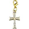 Doni Bomboniere Comunione 12PZ Pendente Dorato A Forma di Confettata Segnaposto Charm Portafortuna Simbolo Cresima Matrimonio Anniversario Celebrazione Sacra Religioso Croce con Brillantini Idee
