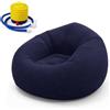 Zinueen Divano gonfiabile e poltrona, pouf gonfiabile, comodo divano pieghevole per soggiorno, campeggio e giardino, gonfiabile e lavabile, poltrona singola per relax e tempo libero (blu)