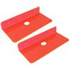 GOYAPRINT Mensola da parete per cellulare 2 unità 22 cm Mensola galleggiante in acrilico effetto neon con foro per cavo di stoccaggio leggero (rosa trasparente)
