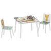 AIYAPLAY Set Tavolo per Bambini e 2 Sedie, Fantasia con Animali, Verde