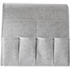 HWJFDC Porta Telecomando da Divano Organizer for bracciolo del Divano, Poltrona reclinabile Antiscivolo con 7 Tasche, portaoggetti for Telecomando TV, Telefono e riviste(Light Grey)