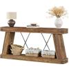 Tribesigns Tavolo consolle 180 x 30 x 85 cm, tavolino da salotto, tavolino da corridoio per piccoli spazi, consolle con vano portaoggetti per ingresso, corridoio, soggiorno, colore marrone