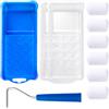 Mister Rui Mini rullo di vernice in schiuma, 5 cm, kit da 10 pezzi, per ritocchi su pareti, porte, armadi