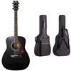 Yamaha F370 Chitarra Folk - Chitarra Acustica 4/4 in Legno - 6 Corde in Acciaio, Nero & CAHAYA Custodia Chitarra Borsa per Chitarra Classica o Chitarra Acustica Impermeabile in Tessuto Oxford
