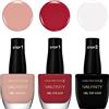 Max Factor Set Smalti Unghie Nailfinity, Smalti a Lunga Tenuta Effetto Gel, 100 The Finale, 200 The Icon, 310 Red Carpet Ready