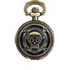 JewelryWe Orologio da Tasca Vintage. Orologio stile retro con quadrante rotondo,Disegno da scelta,Regalo per Ragazzi Uomo Donna Anziani (J-Teschio)