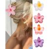 YUEXNKO Fermaglio Capelli Fiore, 4pcs Fermagli per Capelli a Forma di Fiore, Mollettone Fiores Hawaiano, Capellis Fiori Clip, Flower Hair Clips, Antiscivolo Clip Flower, per Donne e Ragazze (Colore A)