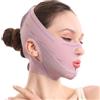 Generic Maschera Viso Snellente a V - Fascia Dimagrante per Doppio Mento, Elastici per Viso Rimodellante e Sollevamento, Tessuto Traspirante e Autoadesivo, Adatta per Uso Domestico e Palestra