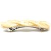 QinGoo Fermagli automatici per capelli,Barrette francesi da donna, Clip per capelli in acetato, Accessori per Capelli-1 pezzo(9cmx2,2cm,crema)