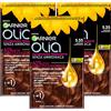 Garnier Olia Tinta Capelli Permanente Senza Ammoniaca Colorazione con Oli di Fiori di Origine Naturale ad Azione Illuminante e Nutriente Colore 5.35 Castano Cioccolato - 3 Confezioni