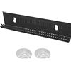 zalati Hair Extension Hanger Supporto per parrucca Supporto da parete con ventosa 2 pezzi per espositore Lavaggio, styling, pettinatura e asciugatura - Nero