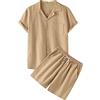 Generico Completo Estiva Leggeri Uomo Set 2 Pezzi Traspirante da vacanza Casual T-Shirt Stampata Pantaloncini Tuta Oversized Manica Corta Spiaggia Tute Casa Beach Party Summer Holiday