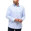 ETERNA Uomo fine Stripe Twill Camicia Shirt Comfort Fit 11 Light Blue 43_H_11