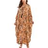 YouKD - Abito ampio da donna in stile bohémien, caftano da spiaggia, accappatoio, poncho, taglia unica, Taglia Unica