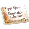 Generico Cioccolatini personalizzabili - Matrimonio - Compleanno - Nascita - Battesimo - Comunione - Laurea - SENZA GLUTINE - Cioccolattini Personalizzati 30 pezzi (Dimensioni standard, Matrimonio 2)