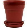 Mintra Office Mintra Home Vasi da giardino, 4 pezzi, colore bordeaux, diametro 11 cm
