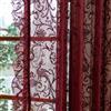 TUDECO Tende trasparenti bordeaux, lunghe 213 cm, per soggiorno, lussuose e moderne tende in pizzo marrone per camera da letto, estetiche tasche per asta, in tulle, filtra la luce, tende rosse per