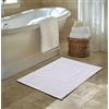 Le Temps d'un Bain - Tappetino da bagno bianco 60 x 90 cm 100% cotone - ultra assorbente e spesso - Certificato Oeko-TEX -
