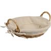 Kesper Cestino per il pane con fodera in tessuto, rete di plastica, rimovibile, diametro 23 x altezza 6 cm, cestino per panini, per la casa e la gastronomia | 17682