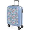 ITACA - Trolley Bambina Rigido Colorato Valigia Bambina Viaggio Trolley Bimba Cabina Trolley Bagaglio A Mano Bambina Resistente Leggera, Bagaglio a Mano Ryanair. Lucchetto a Combinazione, Blu
