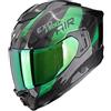 SCORPION Casco EXO-1500 AIR PLATTED CARBON Nero Verde SCORPION